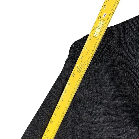 Treasure & Bond Mens XL Shawl Collar Cardigan Black Caviar Marl Quiet Luxury - Picture 13 of 16